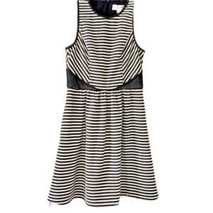 Jessica Simpson Women Dress Sleeveless Nautical Navy White Stripe Tank Sz 2